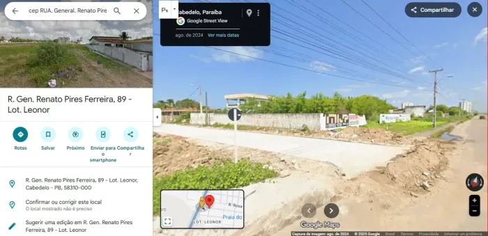 Alugamos Terreno na BR 101 Sentido Cabedelo C/28,80 metros de Frente a BR C/805,40m²