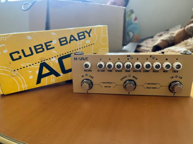 Pedal M-VAVE Cube Baby AC para Violão + Bluetooth | Semi Novo
