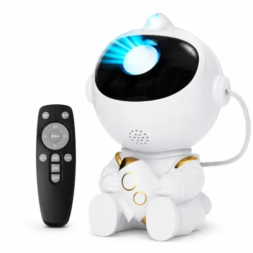 Projetor de Luz LED Astronauta Decorativo Galaxia Estrelas Colorido - Novo e Lacrado