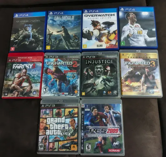 LOTE 10 JOGOS PS3 E PS4 FRETE GRÁTIS 