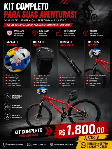 Venda de bicicleta de trilha.