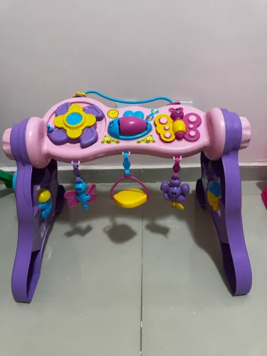 Centro De Atividades Didático Maral Play Gym Rosa Com Som