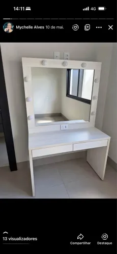 Penteadeira de mdf  puro camarim 