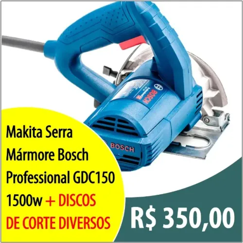 Makita Serra Mármore Bosch Professional GDC150 125mm 1500w