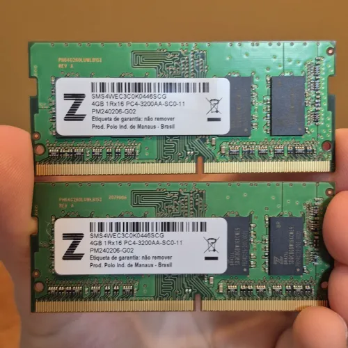 Memória RAM 4GB DDR4 3200MHz Notebook (SODIMM)<br>
