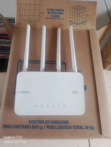 Roteador zte sem fonte 10 peças