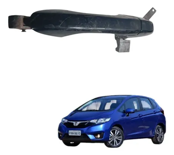 Maçaneta Externa Porta Traseira Esquerda Honda Fit 2016 2021 Cinza Traseira