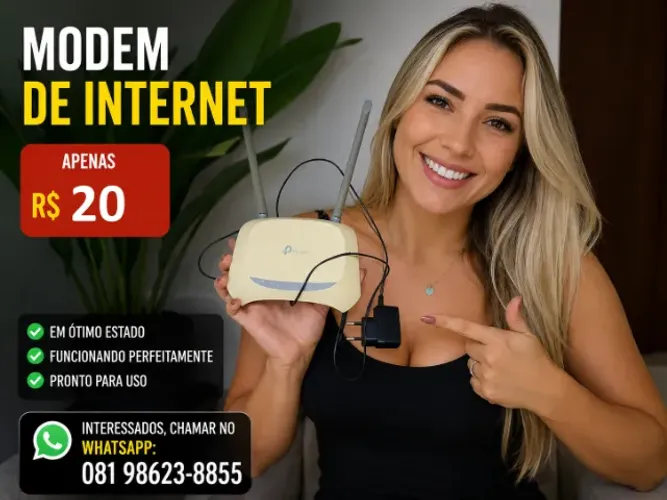 Modem de Roteador Internet (não faço entrega)