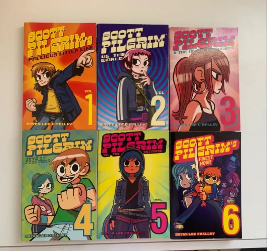 Hqs Scott Pilgrim completa 6 volumes importado inglês 