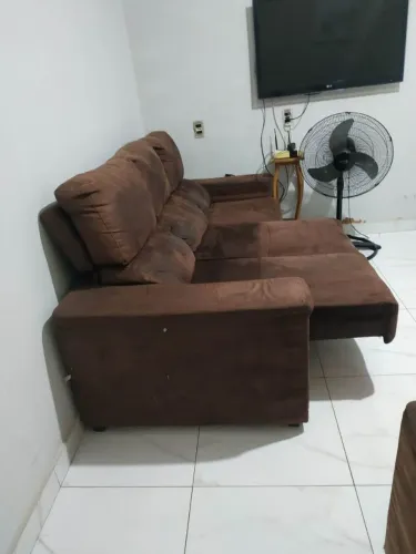 Sofá retrátil 3 e 2 lugares usado em perfeito estado