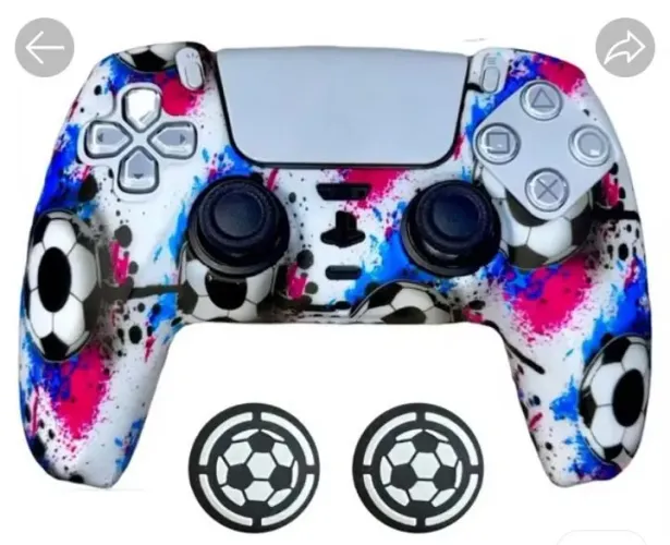 Capa de silicone para controle PS5 personalizada com par de grip