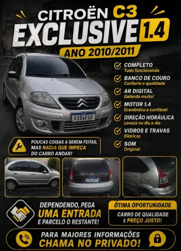 Citroen C3 Exclusive 1.4 Flex 8V 5P 2011