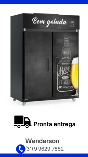 Minicâmara Cervejeira Porta Dupla 1421 Litros Gelopar Nova