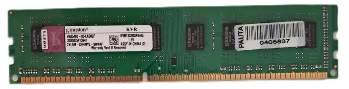 Memória RAM - Kingston 4GB -  DDR3 -  1333 MHz - Desktop