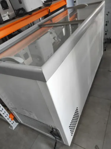 Freezer horizontal tampa de vidro gelopar