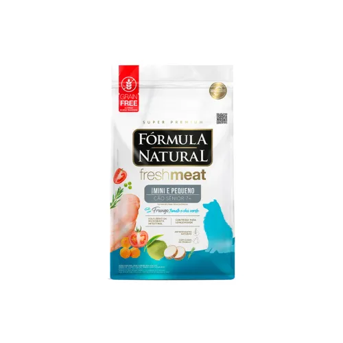 Ração Fórmula Natural Fresh Meat Mini e Pequeno Cão Sênior 7+ Frango 10,1kg