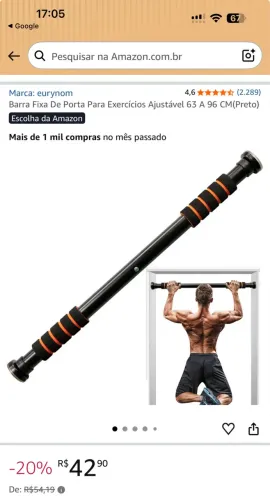 Barra para flexões