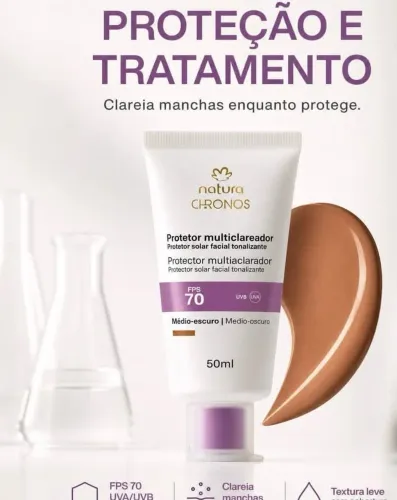 Base natura Protetor solar facial cor n 03