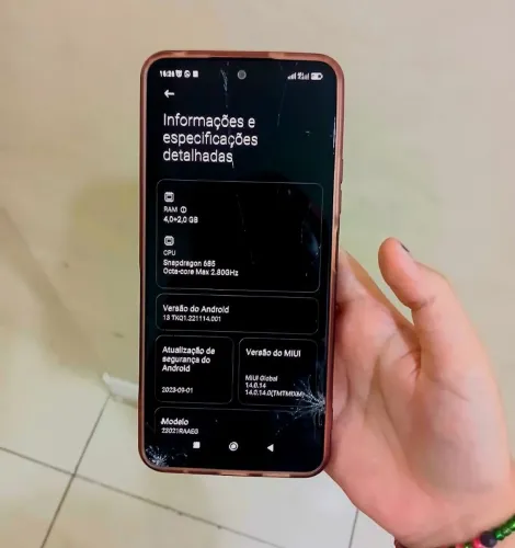 Celular Xiaomi Redmi Note 12, 4G, 4Gb RAM+2plus