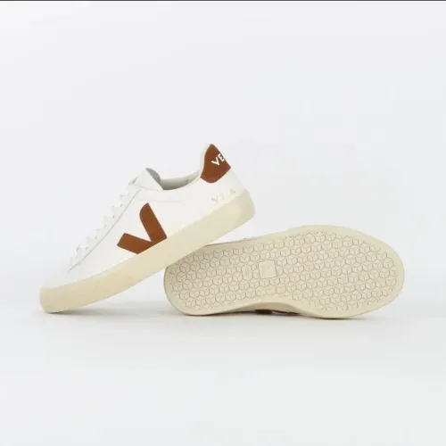 Tênis Veja Campo Leather White Cognac