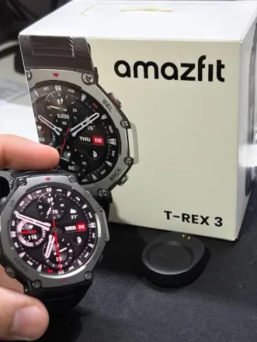 Smartwatch Amazfit T-Rex 3 Robusto/Militar 48mm, GPS, Mapas Offline, Longa Vida da Bateria