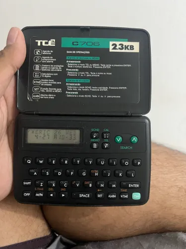  agenda eletrônica vintage TCÊ modelo C706 
