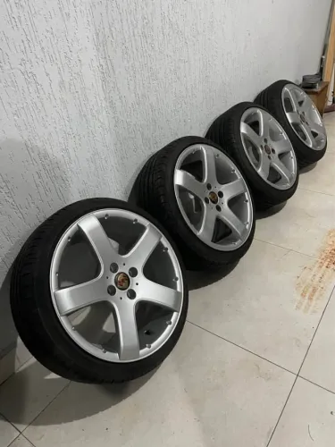 Troco Rodas aro 17 4x100 pneus novos 195 40