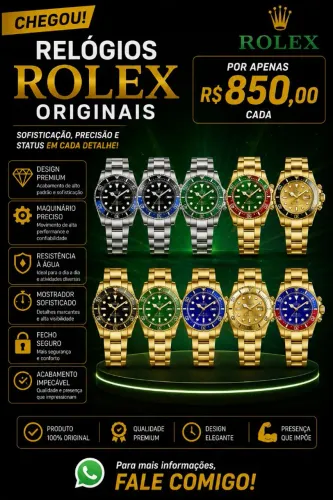 RELÓGIOS ROLEX ORIGINAIS