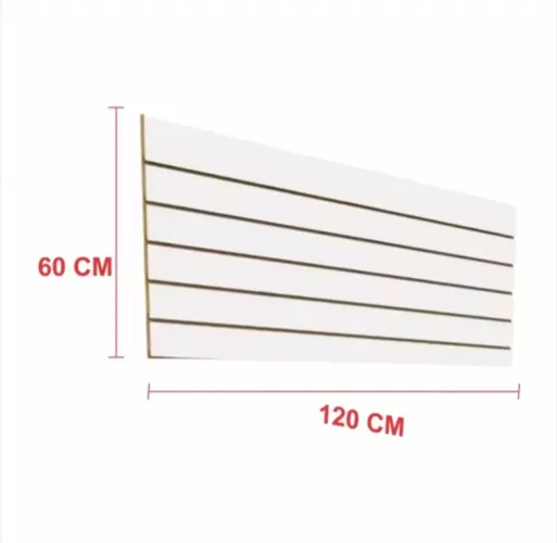 Painel para comércio caneletado + ganchos