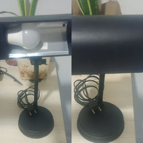 LUMINÁRIA PRETA COM LÂMPADA #SEM ENTREGA