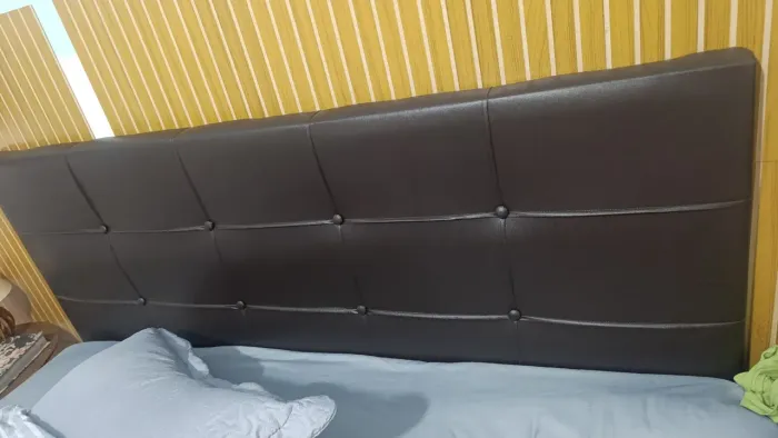 Cabiceira se cama marrom Cama QUEEN 
