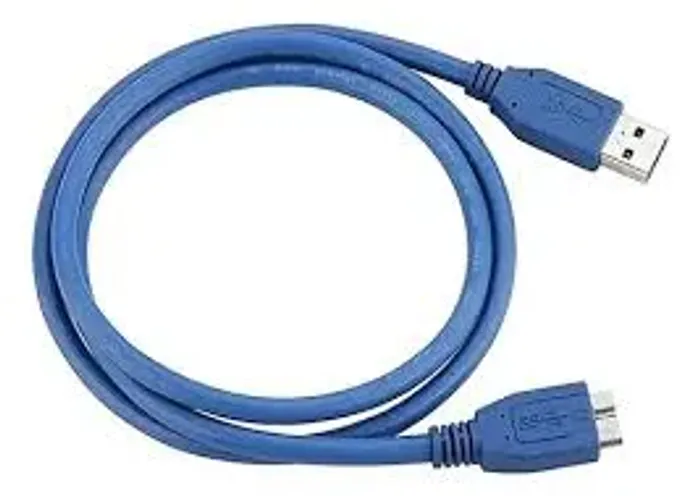 Cabo Usb 3.0 Para Hd Externo De 1,50 Metros Blindado Cor Azul
