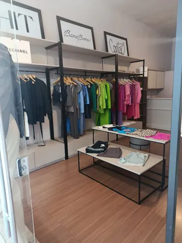Fundo de loja de roupas boutique 