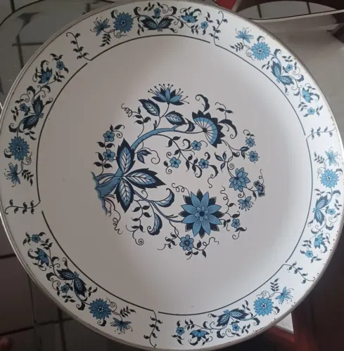TRAVESSA,VINTAGE MÃE ÁGATA FERRO ESMALTADO