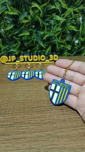 Kit 4 chaveiros do Parma Cálcio Clube Italiano
