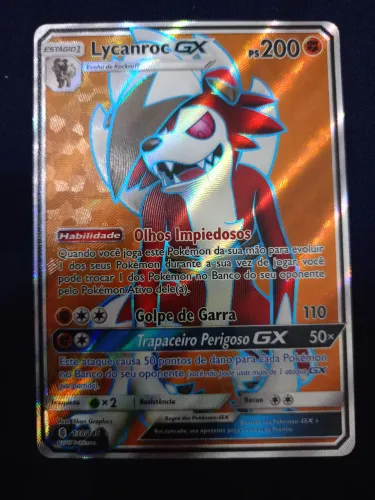 Carta Pokémon Lycanroc GX 138/145