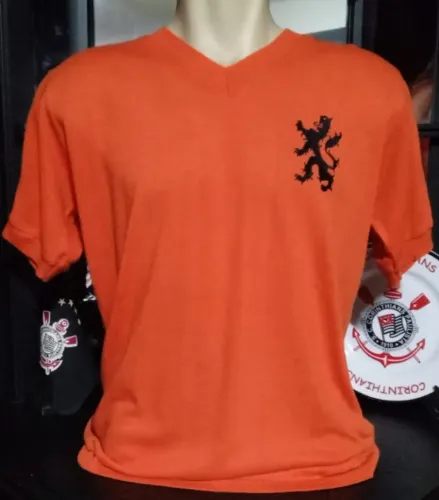 Camisa Retrô Vintage Holanda Cruyff #14 Antiga G