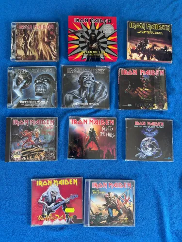Iron Maiden colecao cds promo single box heavy metal rock Lp vinil sabbath