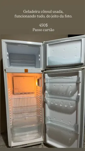 Geladeira Consul usada funciona tudo 