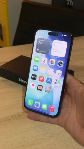 iPhone 16 Pro Max 256GB Preto - Promoção! Saúde da bateria 91%! C/ garantia! Loja física! 