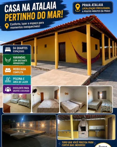 Casa situada na praia de Atalaia 
