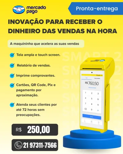 Maquininha Mercado Pago Smart 2