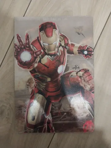 Placa (quadro) Homem de ferro + Brinde 