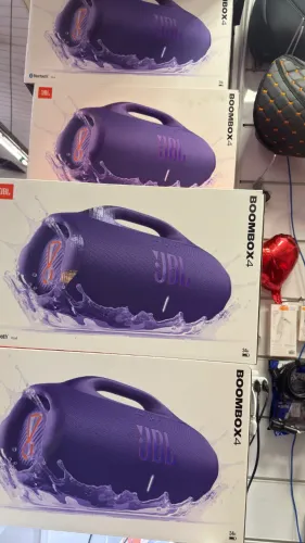 COR NOVA JBL BOOMBOX 4 ROXA NOVA 1 ANO DE GARANTIA COM NOTA FISCAL 