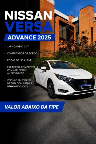 Nissan Versa Advance 1.6 16V Flex AUT 2025