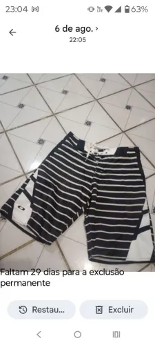 Bermuda masculina raridade 