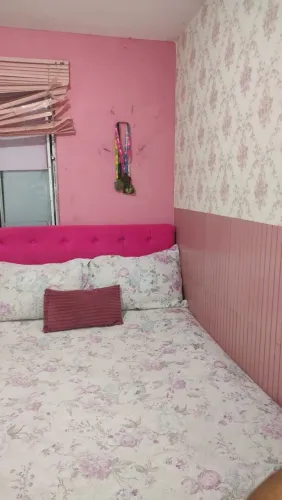 Cabeceira casal rosa pink