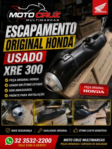 escapamento original honda xre300