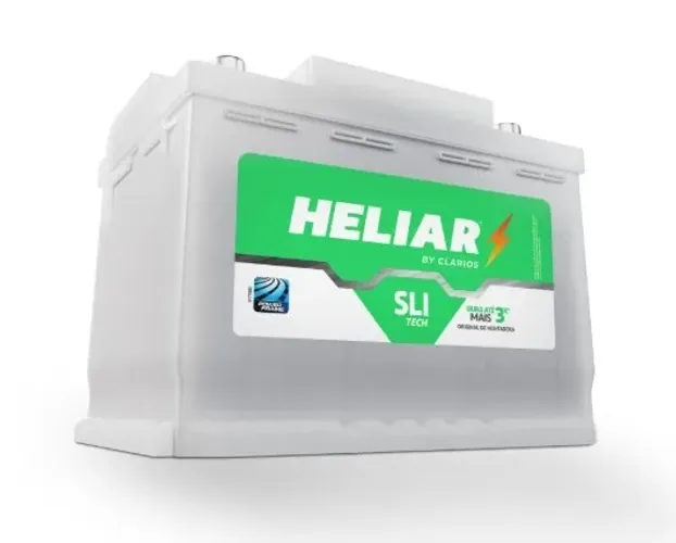 Bateria Automotiva Heliar Convencional HE60DD: 60Ah