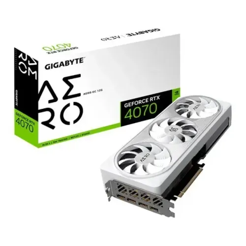 Placa de Vídeo Gigabyte RTX 4070 Aero OC 12GB - Impecável